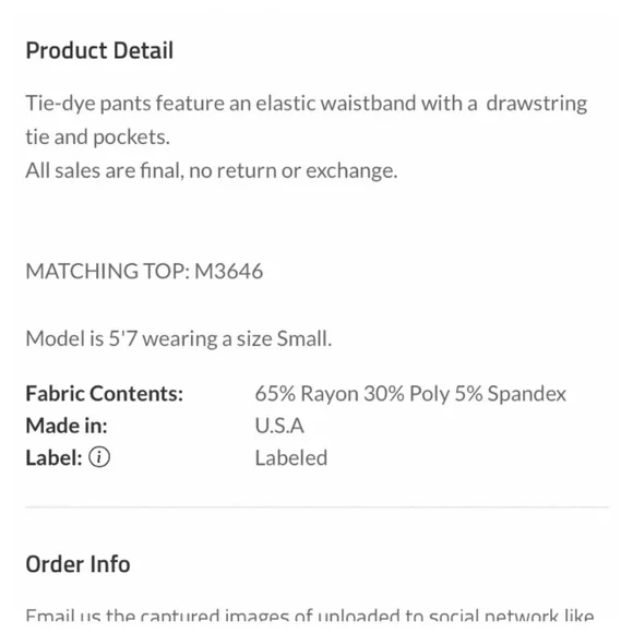 $20 start 34☀️tie dye V neck short set - Picture 6 of 7